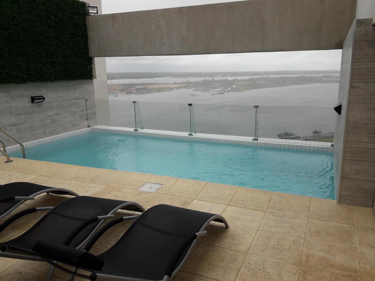 Centro de Asunción Nuevo Apartamento, Cómodo, Seguro, Piscina, Gimnasio y Parking Exterior foto